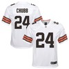 Nick Chubb Cleveland Browns Game Jersey - White Nfl - Robokeg