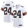 Nick Chubb Cleveland Browns Game Jersey White Nfl - Robokeg