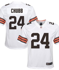 Nick Chubb Cleveland Browns Game Jersey - White Nfl - Robokeg