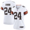 Nick Chubb Cleveland Browns Womens Game Jersey White Nfl - Robokeg