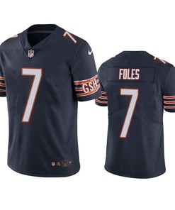 Nick Foles Chicago Bears Navy Vapor Limited Jersey - Robokeg