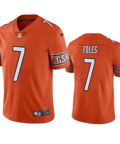 Nick Foles Chicago Bears Orange Vapor Limited Jersey - Robokeg