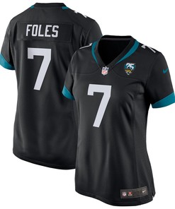 Nick Foles Jacksonville Jaguars Nike Womens 25th Season Game Jersey - Black - Robokeg