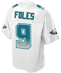 Nick Foles Philadelphia Eagles Nfl Pro Line By Fanatics Branded Fade Fashion Jersey - White - Robokeg