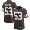 Nick Harris Cleveland Browns Game Jersey - Brown Nfl - Robokeg
