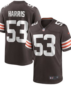Nick Harris Cleveland Browns Game Jersey - Brown Nfl - Robokeg