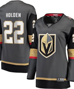 Nick Holden Vegas Golden Knights Women's Home Breakaway Player Jersey - Black - Robokeg