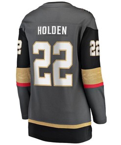 Nick Holden Vegas Golden Knights Women's Home Breakaway Player Jersey - Black - Robokeg