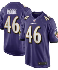 Nick Moore Baltimore Ravens Game Jersey - Purple Nfl - Robokeg