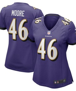 Nick Moore Baltimore Ravens Womens Game Player Jersey - Purple Nfl - Robokeg