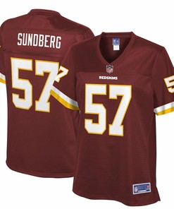 Nick Sundberg Washington Redskins Nfl Pro Line Womens Player Jersey - Burgundy - Robokeg