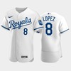 Nicky Lopez 8 Kansas City Royals 2022-23 White Men's Jersey - Robokeg