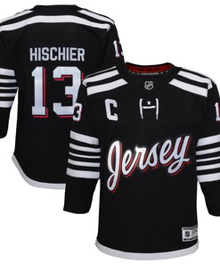 Nico Hischier New Jersey Devils 2021/22 Alternate Premier Player Jersey - Black Nhl - Robokeg