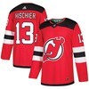Nico Hischier New Jersey Devils Adidas Authentic Player Jersey Red Nhl - Robokeg