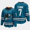 Nico Sturm 7 San Jose Sharks 2022-23 Home The Evolve Teal Jersey - Robokeg