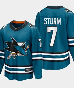 Nico Sturm 7 San Jose Sharks 2022-23 Home The Evolve Teal Jersey - Robokeg