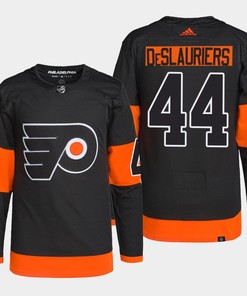Nicolas Deslauriers 44 Philadelphia Flyers Black Jersey Primegreen Alternate - Robokeg