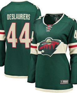 Nicolas Deslauriers Minnesota Wild Fanatics Branded Womens Home Breakaway Player Jersey - Green Nhl - Robokeg