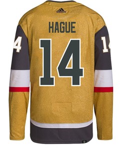 Nicolas Hague 14 Vegas Golden Knights Stanley Cup 2023 Final Patch Home Breakaway Men Jersey - Gold - Robokeg