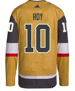 Nicolas Roy 10 Vegas Golden Knights Stanley Cup 2023 Final Patch Home Breakaway Men Jersey - Gold - Robokeg