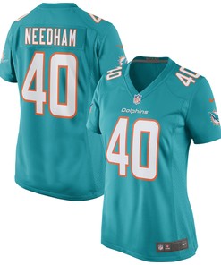 Nik Needham Miami Dolphins Womens Game Jersey - Aqua Nfl - Robokeg