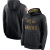 Nike Baltimore Ravens Black 2020 Salute To Service Sideline Performance Pullover Hoodie - Robokeg