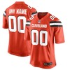 Nike Cleveland Browns Mens Orange Custom Game Jersey - Robokeg
