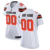 Nike Cleveland Browns Womens White Custom Game Jersey - Robokeg