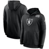 Nike Las Vegas Raiders Black Crucial Catch Sideline Performance Pullover Hoodie - Robokeg