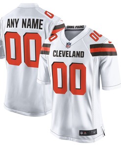Nike Mens Cleveland Browns Customized White Game Jersey - Robokeg