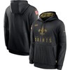 Nike New Orleans Saints Black 2020 Salute To Service Sideline Performance Pullover Hoodie - Robokeg