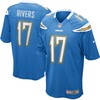 Nike Philip Rivers Los Angeles Chargers Youth Game Jersey - Powder Blue - Robokeg