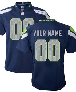 Nike Toddler Seattle Seahawks Customized Team Color Game Jersey - Robokeg