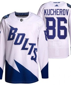 Nikita Kucherov 2022 Stadium Series Lightning 86 White Primegreen Jersey Jersey - Robokeg