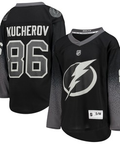 Nikita Kucherov Tampa Bay Lightning Alternate Replica Player Jersey - Black Nhl - Robokeg