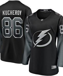 Nikita Kucherov Tampa Bay Lightning Fanatics Branded Womens Alternate 2018/19 Premier Breakaway Player Jersey - Black Nhl - Robokeg