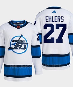 Nikolaj Ehlers 27 Reverse Retro 2.0 2022 Winnipeg Jets White Jersey Primegreen - Robokeg
