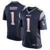 Nkeal Harry New England Patriots 2019 Nfl Draft First Round Pick Game Jersey Navy 2019 - Robokeg