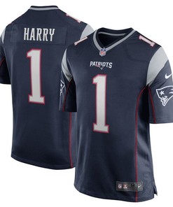 Nkeal Harry New England Patriots 2019 Nfl Draft First Round Pick Game Jersey Navy 2019 - Robokeg