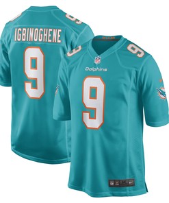 Noah Igbinoghene Miami Dolphins Game Player Jersey - Aqua Nfl - Robokeg