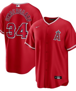 Noah Syndergaard Los Angeles Angels Alternate Replica Player Jersey - Red Mlb - Robokeg