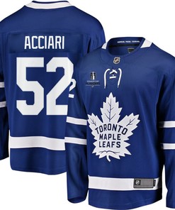 Noel Acciari 52 Toronto Maple Leafs Stanley Cup 2023 Playoffs Patch Home Breakaway Men Jersey - Blue - Robokeg