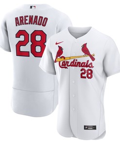 Nolan Arenado 28 St. Louis Cardinals Home Player Elite Jersey - White - Robokeg