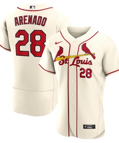 Nolan Arenado St. Louis Cardinals Alternate Authentic Player Jersey - Cream Mlb - Robokeg