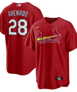 Nolan Arenado St Louis Cardinals Alternate Official Replica Player Jersey Red Mlb - Robokeg