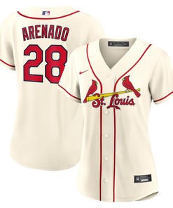 Nolan Arenado St. Louis Cardinals Womens Alternate Replica Player Jersey - Cream Mlb - Robokeg
