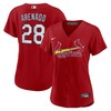 Nolan Arenado St. Louis Cardinals Womens Alternate Replica Player Jersey - Red Mlb - Robokeg