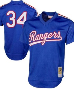 Nolan Ryan Texas Rangers Mitchell & Ness 1989 Authentic Cooperstown Collection Mesh Batting Practice Jersey - Royal Mlb - Robokeg