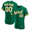 Oakland Athletics Alternate Authentic Custom Jersey - Kelly Green Custom Jerseys Mlb - Robokeg
