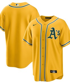 Oakland Athletics Alternate Replica Team Jersey - Gold Mlb - Robokeg